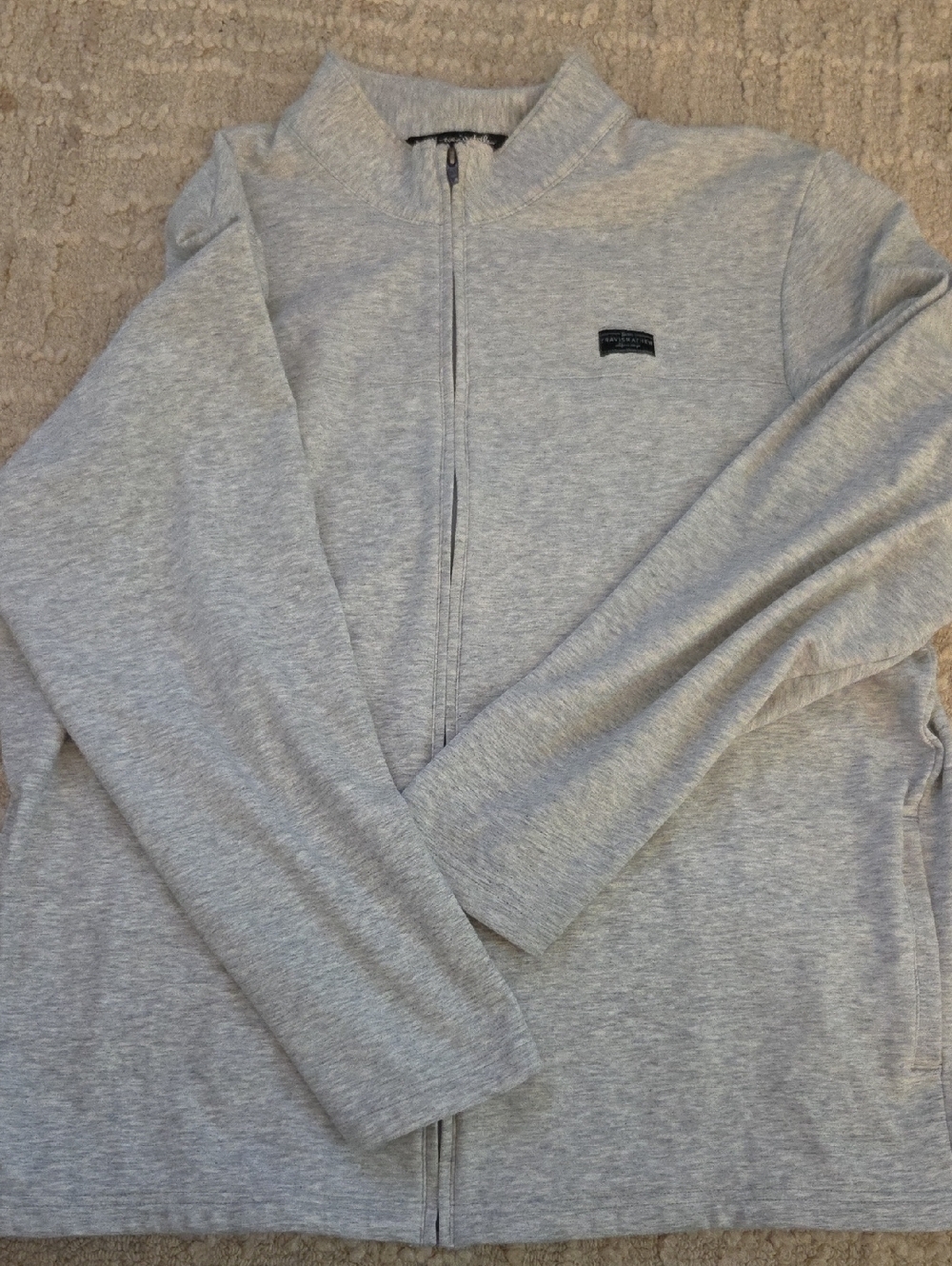Travis Mathew Light Gray Full Zip Sweatshirt, Men's XL (Never Worn)
